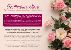 Invitation au repas d’accueil le jeudi 4 septembre 2025