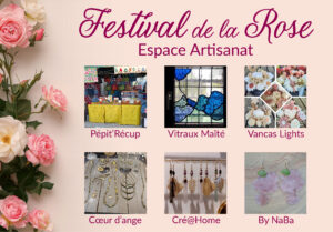 NOUVEAUTÉ 2025 : l’Espace Artisanat au Festival de la Rose !